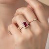 1.02 carat ruby ​​and diamond ring Riaz