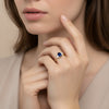 Delicate blue sapphire and diamond ring Kiara