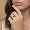 Diana Sapphire and Diamond Ring