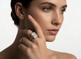 6.51 carat Amy moissanite ring