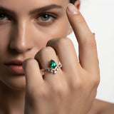 Milan Emerald and Diamond Ring