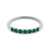 Seven stone ring - emerald