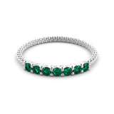 Seven stone ring - emerald