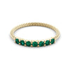Seven stone ring - emerald