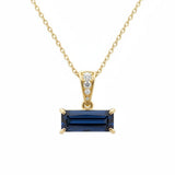 Sapphire and Diamond Necklace - Horizon