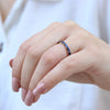 Seven baguette sapphire ring