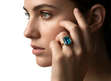 London blue topaz ring 6.50 carat Amy