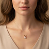 Morganite Drop Gold Necklace - Penelope 