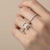 1.02 carat morganite and diamond ring Riaz