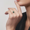 "Diana" emerald and diamond ring