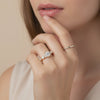 Vintage ring studded with Moissanite 