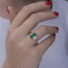 1.41 carat vintage emerald ring