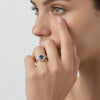 Anne Sapphire and Diamond Ring