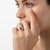 Anne Sapphire and Diamond Ring