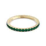 טבעת נצח - Emerald Updeck 1.75mm